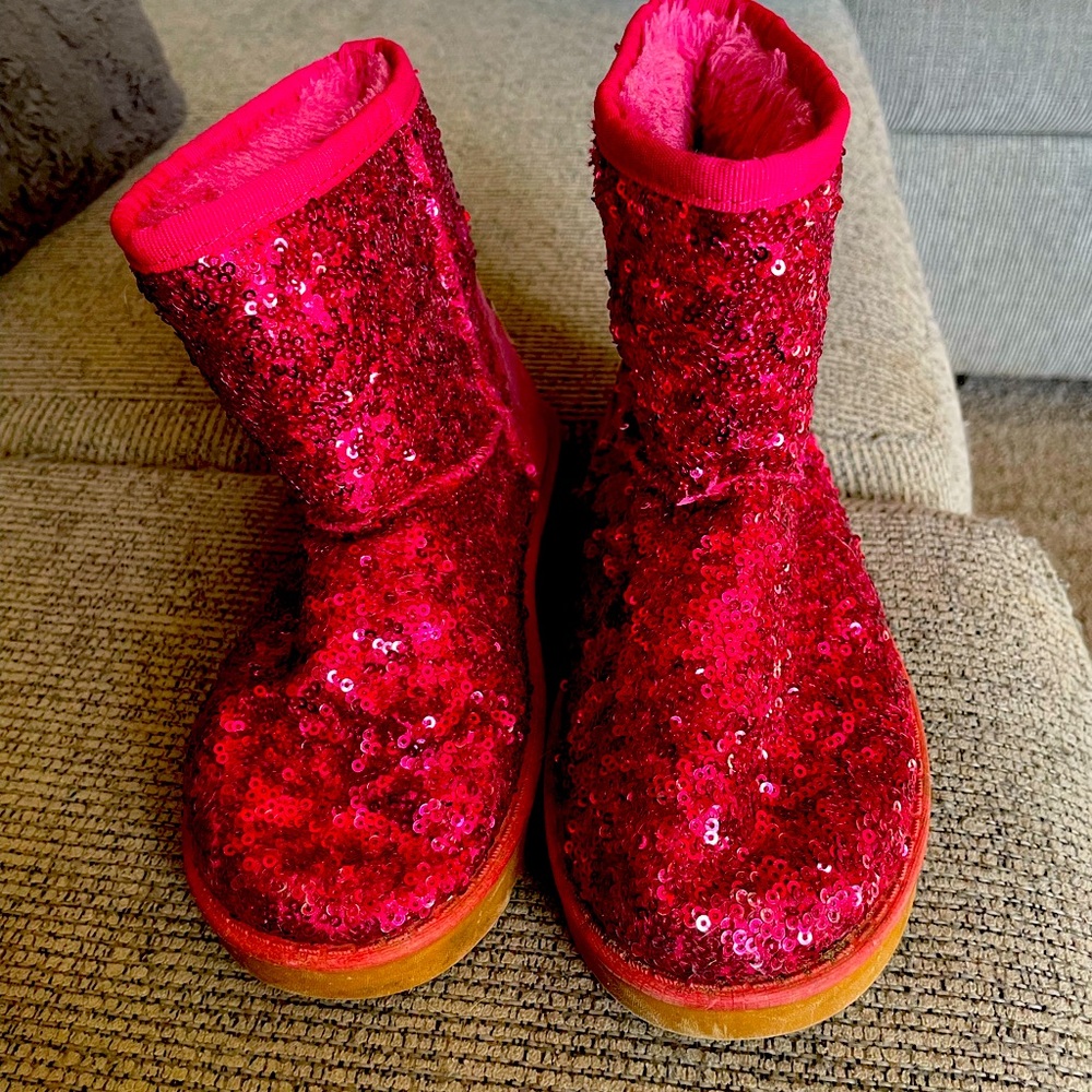 Glitter boots size 3
